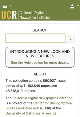 California Digital Newspaper Collection